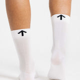 Padded Trail Sock - White and Black Arrow