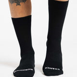Padded Trail Sock - Black and White Arrow