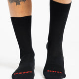 Padded Trail Sock - Black and Orange Arrow