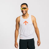 AROW Singlet - White & Ordnance Orange