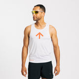 AROW Singlet - White & Ordnance Orange