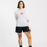 AROW Lightweight Long Sleeve - White & Ordnance Orange