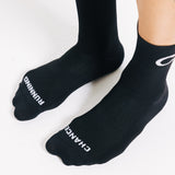 Padded Trail Sock - Black and White C + Arrow