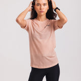 Performance Merino Tee - Sugar Coral and Dianthus