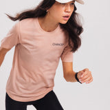 Performance Merino Tee - Sugar Coral and Dianthus