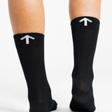 Padded Trail Sock - Black and White Arrow