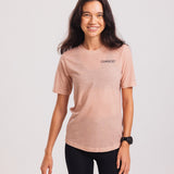 Performance Merino Tee - Sugar Coral and Dianthus
