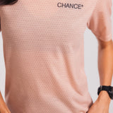 Performance Merino Tee - Sugar Coral and Dianthus