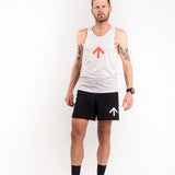 AROW Singlet - White & Ordnance Orange