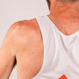 AROW Singlet - White & Ordnance Orange